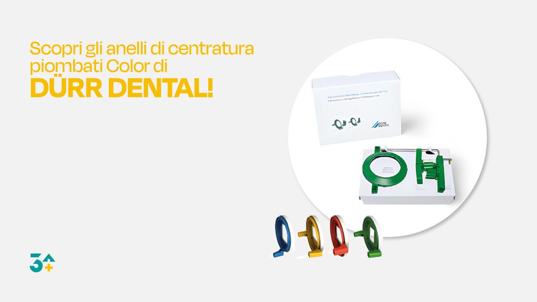 Innovazione in radiografia dentale: gli anelli di centratura piombati color di Dürr Dental 