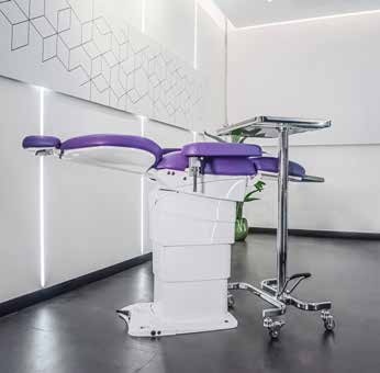 Poltrona Tecnocare LINDA NEXT SUR in un ambiente ambulatoriale